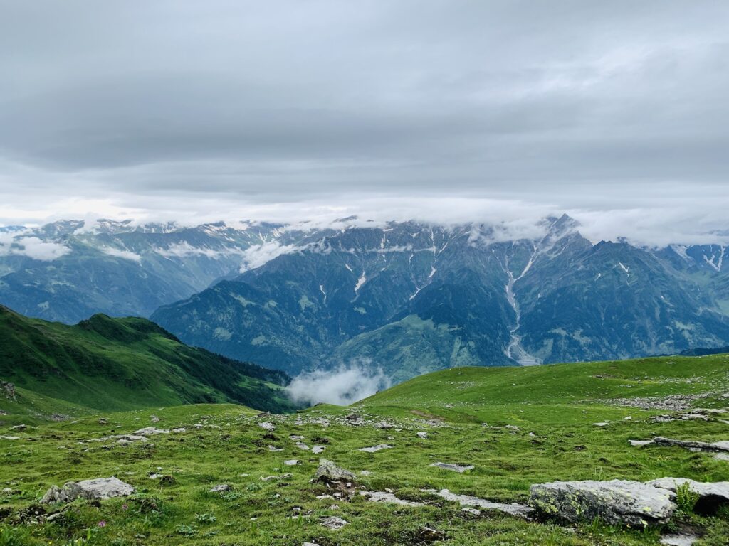 View while trekking to Bhrigu Lake
